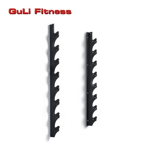 Guli Fitness-estante de almacenamiento para Mancuernas, equipamiento de gimnasio montado en la pared, Vertical, barras de entrenamiento OB86/72/47, 8 Uds. - Product Image 3