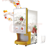 Distributeurs automatiques de jus de lait frais pré-mélangé 10L*2 avec système Bag-in-Box (BIB) et machine à yaourt en libre-service, plage de température 1-10°C ℃