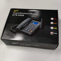 Teléfono Fijo Inalámbrico 4G LTE con Tarjeta SIM, Teléfono de Escritorio GSM Inalámbrico 4G 6588-4G con Banda 4G B1/B2/B3/B7/B8/20/B38/B41