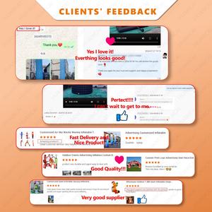 مداخل قابلة للنفخ خارجية من كلوريد البولي فينيل عالية الجودة قابلة للنفخ شعار مخصص للأحداث - Product Image 5