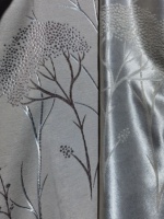 Tissu de rideau jacquard à motif floral de haute précision au design moderne, pour rideaux de chambre et de salon