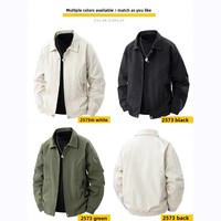 Blouson Bomber Homme à Col Revers Coupe-Vent Multi-Poches Manches Côtelées Vêtement de Travail Décontracté Vente en Gros Personnalisé OEM