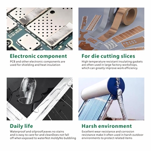Gümüş HVAC alüminyum folyo bant ile akrilik yapıştırıcı su geçirmez isıya dayanıklı maskeleme için kendinden aşındırma gümüş şap koli bandı - Product Image 6