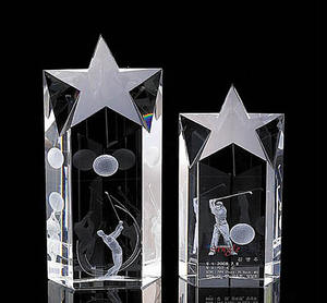 Trofeo <span class=keywords><strong>Crystal</strong></span> Star Tower Award de 3 tamaños - Product Image 5