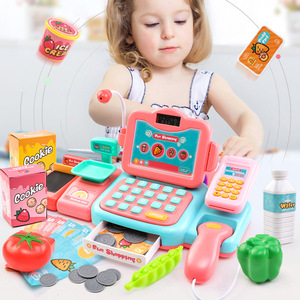 Juguete de Caja Registradora Simulada Baby Valley con Escáner y Lector de Tarjetas para Niños, Juego de Imitación de Supermercado, Mostrador de Caja 4-6 - Product Image 1