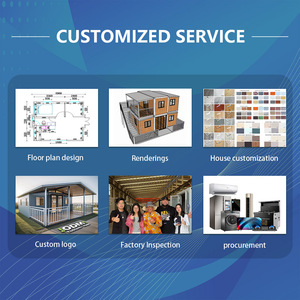 Compacto 20 pies expandible casa prefabricada plegable pequeña casa modular contenedor cabina con 2 dormitorios cocina y estilo moderno - Product Image 4