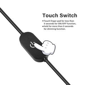 DC 5V <strong>USB</strong> Power <strong>Switch</strong> Cable <strong>USB</strong> 2.0 a to Type <strong>C</strong> Male LED Touch Dimmer Cord Single Colour Dimming on Off <strong>Switch</strong> Controller Cable - Product Image 3
