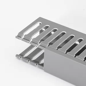 PVC distribution trunking 80*100 Grey Thickness Plastic PVC Pressure trunking Distribution box Wire channel Cable channel