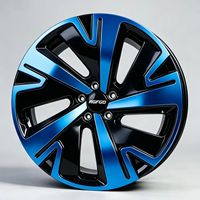 1 pièce, jante en alliage forgé, 15-26 pouces, face usinée noire, 5 trous, style EV, jantes de voiture personnalisées Y000
