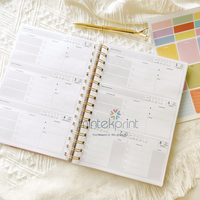 Planificateur 2023, carnet d'objectifs, fixer un Budget, des habitudes d'entraînement, moniteur d'humeur, calendrier annuel, mensuel, hebdomadaire, quotidien, carnet de notes, Journal