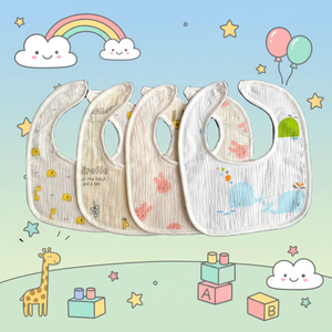 Bavoirs pour bébé avec divers motifs floraux imprimés, 100% coton, écologiques, fabriqués au Vietnam, produit le plus vendu - Product Image 1