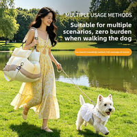 Sac de transport de luxe portable pour animaux de compagnie, toutes saisons, imperméable, résistant à la saleté, en coton PP, souple, respirant et chaud pour chiens et chats