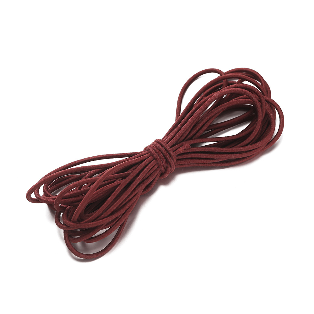 Élastique en nylon coloré 2 mm - 17 Rouge rouille