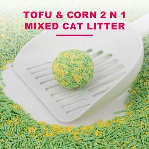 Arena para Gatos de Maíz y Tofu, Biodegradable, Ecológica, Desechable por el Inodoro, Natural, Limpia, de la Mejor Calidad, Venta al por Mayor de Fábrica OEM ODM - Product Image 1