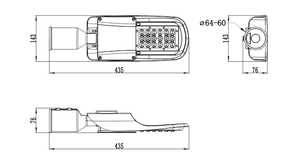 Jyl06n Die Cast Nhôm Nhà ở suncom điều khiển 10 wát LED đèn đường với enec CE ROHS chứng nhận - Product Image 6