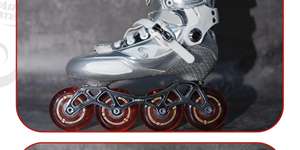 Patins à roulettes en fibre de carbone haute résilience Ruidongle, roues plates en cristal, patins à roulettes professionnels à haute élasticité - Product Image 4