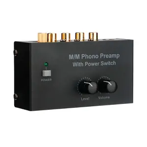 Musical Instruments Phono Preamp RCA L R Input Output Level Turntable Volume Control EU Plug 100-240VAC PP500 Music