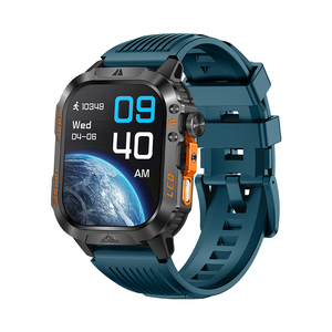 Factory Wholesale 2026 HT46 Men Outdoor Smart Watch 2.01 Screen 1200mAh Large Battery <b>LED</b> Flashlight IP68 Waterproof Smartwatch - Product Image 1