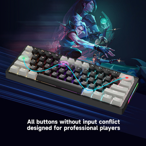 AG61 61 Keys Wired Hot-swap Switch ABS Plastic Keycaps RGB Anti-Ghosting <b>USB</b> Type-C Gaming Mechanical <b>Keyboard</b> for Laptop AG61 6 - Product Image 3