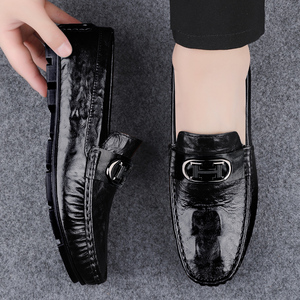Mocasines de Cuero <span class=keywords><strong>para</strong></span> <span class=keywords><strong>Hombre</strong></span> al por Mayor, Clásicos, de Color Sólido, Sin Cordones, <span class=keywords><strong>para</strong></span> Oficina, Trabajo, Casual de Negocios - Product Image 5