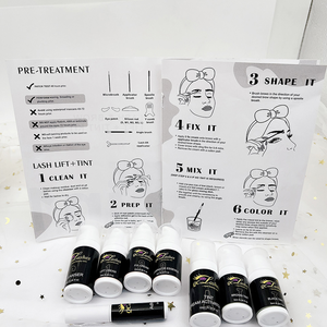 Kit professionnel de stratification des sourcils Lifting rapide des cils Henné Crème teintée pour les sourcils Marque privée Produit de gros Kit 4 en 1 pour lifting des cils - Product Image 5
