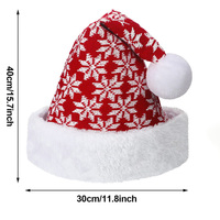 Chapeau de Noël en coton tricoté épais pour adulte, collection Hiver 2026 – Cadeau idéal pour le Nouvel An, fête, déguisement et accessoires de décoration.