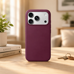 Étui de téléphone magnétique en silicone liquide Ruite pour iPhone 18 <span class=keywords><strong>Pro</strong></span> Max, charge rapide sans fil, protection antichoc en microfibre douce - Product Image 1