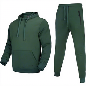 Ensemble de survêtement unisexe d'hiver en molleton, 2 pièces, pull à manches longues, tenue de sport décontractée pour le jogging - Product Image 2