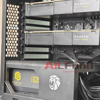 Châssis Barebone 70B 32B pour serveur IA PC avec 2/4 GPU MI50 et CPU EPYC, compatible LLaMA Vllm, moule privé, origine Chine, en stock