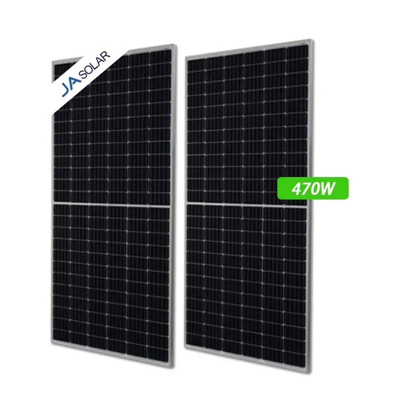 JA SOLAIRE Photovoltaïque Panneaux Demi-Cellule 445w 450w 455W 460w 465w 470w Solaire Panneau À Haute Efficacité pour Vente