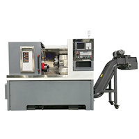 Torno CNC de un solo husillo GD46-400L de alta precisión de 0.005 mm con contrapunto