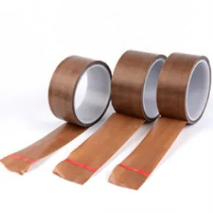 Te Flon Tape Poeder Hoge Temperatuur Hittebestendig Plakband Ptfe Gecoat Glasvezel Tape