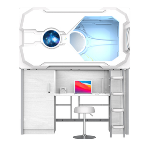 <span class=keywords><strong>Lit</strong></span> <span class=keywords><strong>combiné</strong></span> de style chinois et <span class=keywords><strong>bureau</strong></span> inférieur supérieur pour dortoir collège étudiant employé école pour appartement ou école - Product Image 2