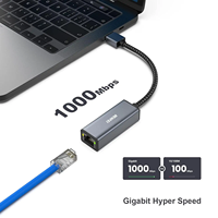 Adaptador BENFEI USB A/C a RJ45, Nuevo Adaptador de Red LAN Ethernet de 100 Gigabits USB 2.0