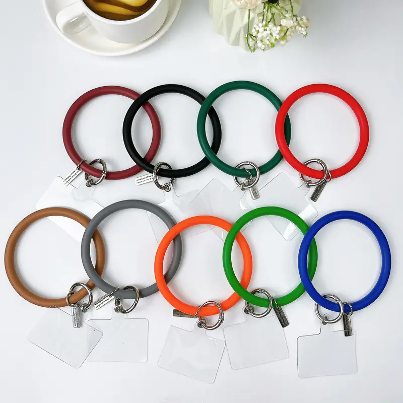 silicone bracelet Mobile phone chain Silicone Phone Case Lanyard Universal Cell Phone Wrist Strap Loop