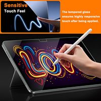 Protection d'écran en verre trempé ultra-fin 9H 2.5D HD anti-rayures et anti-traces de doigts pour 13" 11" 10.9"
