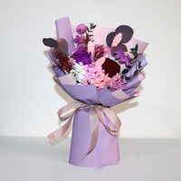 Mariage nuptiale lilas vraie fleur séchée bouquet de roses éternelles conservées