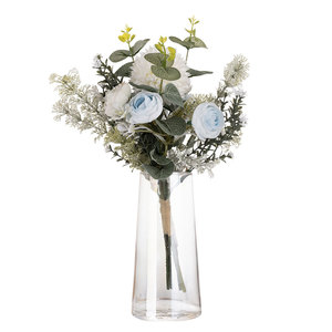 Bouquet de fleurs artificielles Zuiwei, rose blanche, pissenlit, mini décoration pour la maison, décoration de mariage CF01092 - Product Image 5