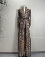 Abaya traditionnelle de Dubaï personnalisée, tenue de mariage musulmane élégante, cardigan plissé, caftan design OEM, ODM, pour femmes