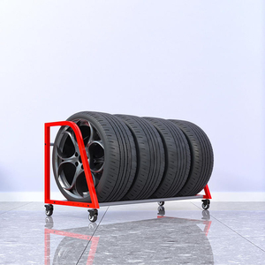 Étagère de rangement mobile pour atelier/<span class=keywords><strong>garage</strong></span> commercial, organisateur de roues, présentoir pour jantes de <span class=keywords><strong>voiture</strong></span> - Product Image 1