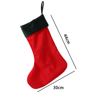 Bán Buôn Lớn Xmas Hộ Gia Đình Trang Trí Thăng Hoa Trống Màu Đỏ Dây Kéo Santa Vớ Nhung Giáng Sinh <span class=keywords><strong>Stocking</strong></span> Giá Rẻ - Product Image 2