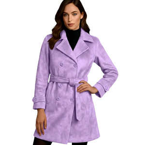 Chaqueta de Moto Vintage para Mujer, de Cuero de Oveja Premium, Ecológica, Impermeable, Corte Largo y Ajustado - Product Image 3