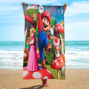 Toallas Grandes de Dibujos Animados de Mario para Niños, Súper Suaves, de Secado Rápido, Libres de Arena, con Estampado Moderno, para Piscina, Viajes, Baño y Playa - Product Image 4