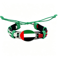 Bracelet tissé personnalisé avec drapeau suédois, bracelet tressé réglable pour encourager lors des événements sportifs, cadeau pour les fêtes