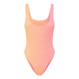 <span class=keywords><strong>Maillot</strong></span> <span class=keywords><strong>de</strong></span> <span class=keywords><strong>bain</strong></span> une <span class=keywords><strong>pièce</strong></span> personnalisé, couleur <span class=keywords><strong>orange</strong></span> soleil, dos nu, sans rembourrage, décolleté en V, bikini, service OEM - Product Image 3