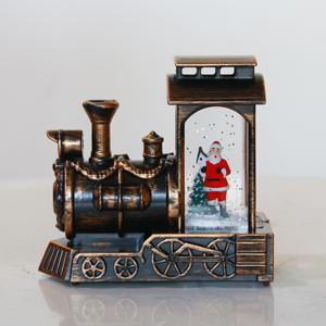 New Item LED Christmas Train Lights Warm White 12.6x6.4x11.8CM <b>Table</b> Decoration with Water Wholesale Price - Product Image 2