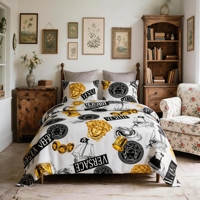Parure de lit professionnelle 100% coton, taille Queen, housse de couette personnalisée, literie de luxe 300TC, haute qualité