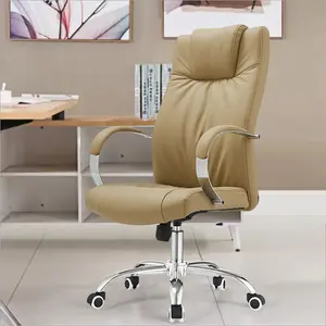 Ergonomik ofis koltuğu s lüks patron deri masaj döner Recliner döner ofis koltuğu Modern