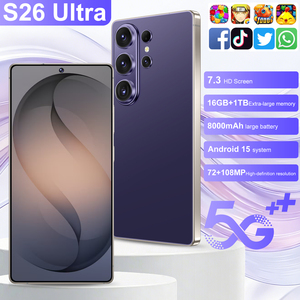 Smartphone S26 Ultra 5G pour le marché africain, écran 7,3 pouces, batterie 8000 mAh, 16 Go RAM, 1 To ROM, double <span class=keywords><strong>SIM</strong></span>, charge rapide, téléphone portable débloqué <span class=keywords><strong>pas</strong></span> <span class=keywords><strong>cher</strong></span>, vente en gros usine - Product Image 2