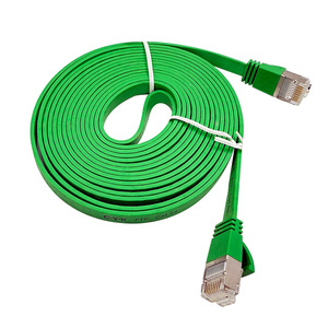 KICO phẳng cat6A RJ45 Ethernet Cáp mạng trong nhà PVC LSZH Áo khoác Internet FTP 30% Đồng vá dây OEM Chiều dài - Product Image 2